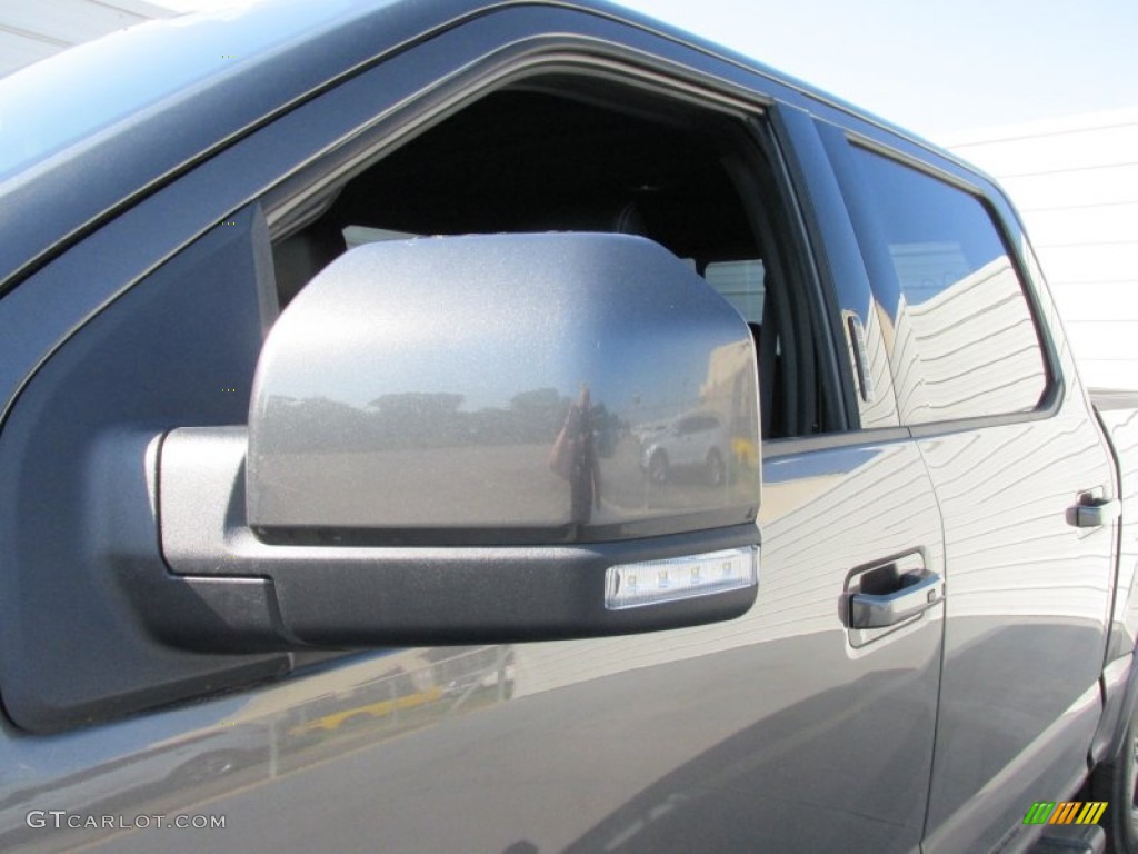 2015 F150 Lariat SuperCrew - Magnetic Metallic / Black photo #13