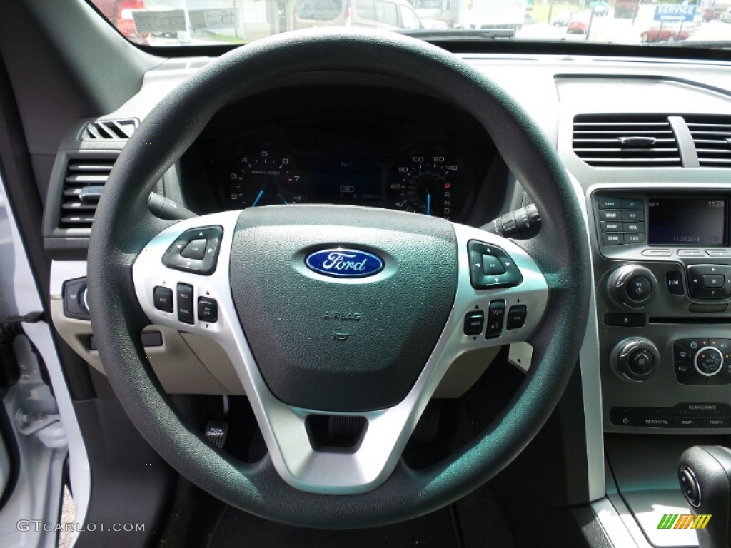 2015 Explorer 4WD - Oxford White / Medium Light Stone photo #16