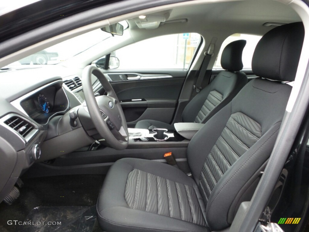 Charcoal Black Interior 2016 Ford Fusion SE Photo #104477146