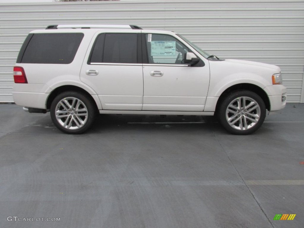 2015 Expedition Limited - White Platinum Metallic Tri-Coat / Ebony photo #3