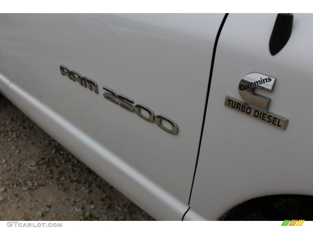 2006 Ram 2500 ST Quad Cab 4x4 - Bright White / Medium Slate Gray photo #9