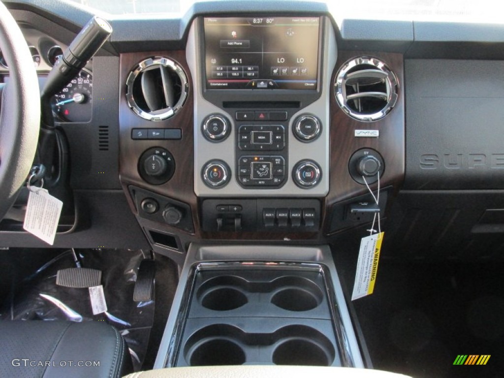 2015 F250 Super Duty Lariat Crew Cab 4x4 - Magnetic / Black photo #29