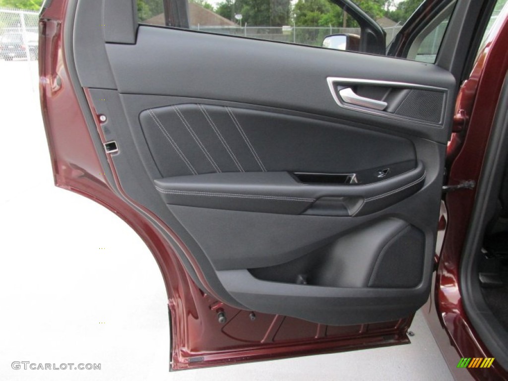2015 Ford Edge Sport Ebony Door Panel Photo #104478943