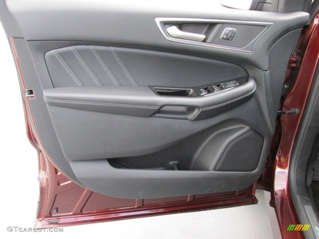 2015 Ford Edge Sport Ebony Door Panel Photo #104478961
