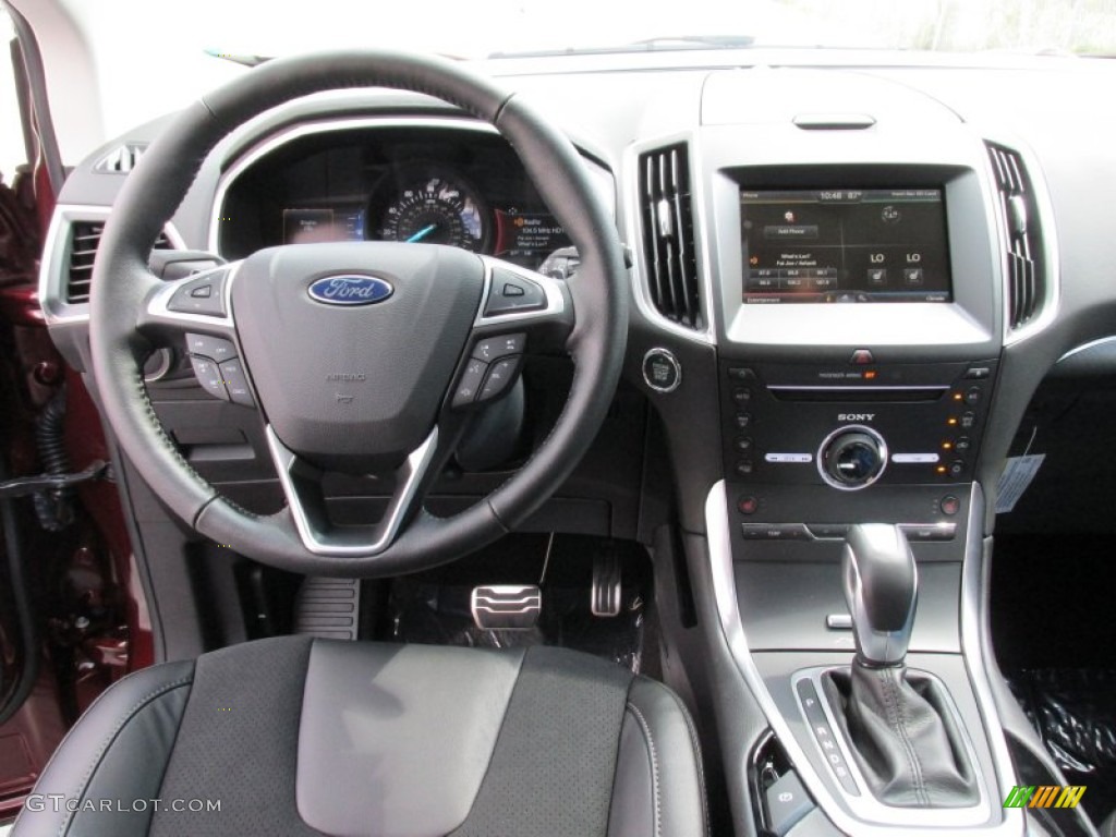 2015 Ford Edge Sport Ebony Dashboard Photo #104478997