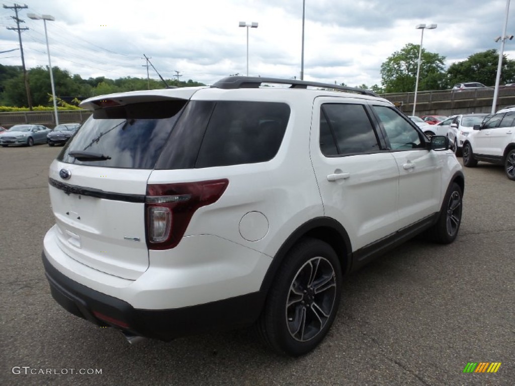 2015 Explorer Sport 4WD - Oxford White / Sport Charcoal Black photo #3