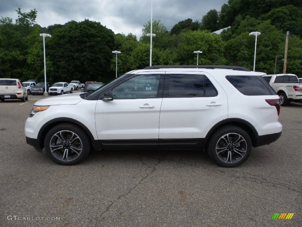 2015 Explorer Sport 4WD - Oxford White / Sport Charcoal Black photo #7