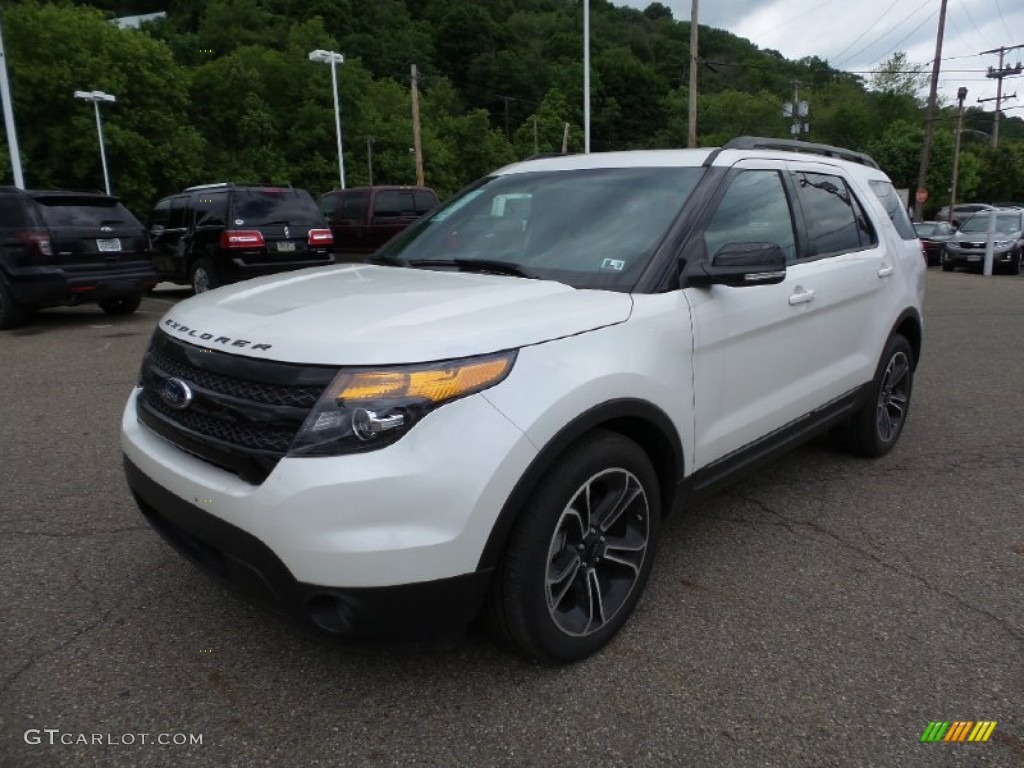 2015 Explorer Sport 4WD - Oxford White / Sport Charcoal Black photo #8