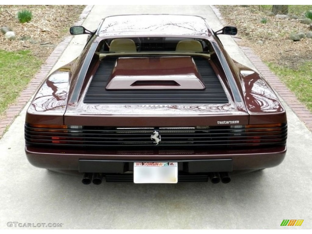1988 Testarossa  - Bruno Mogano Metallic (Burgundy) / Cream photo #17