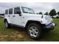 2015 Bright White Jeep Wrangler Unlimited Sahara 4x4  photo #4