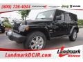 2015 Black Jeep Wrangler Unlimited Sahara 4x4  photo #1