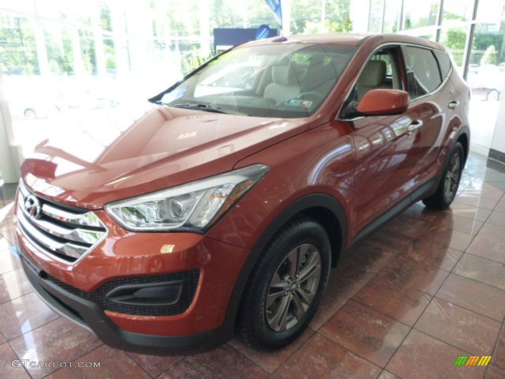 2015 Santa Fe Sport 2.4 AWD - Canyon Copper / Beige photo #6