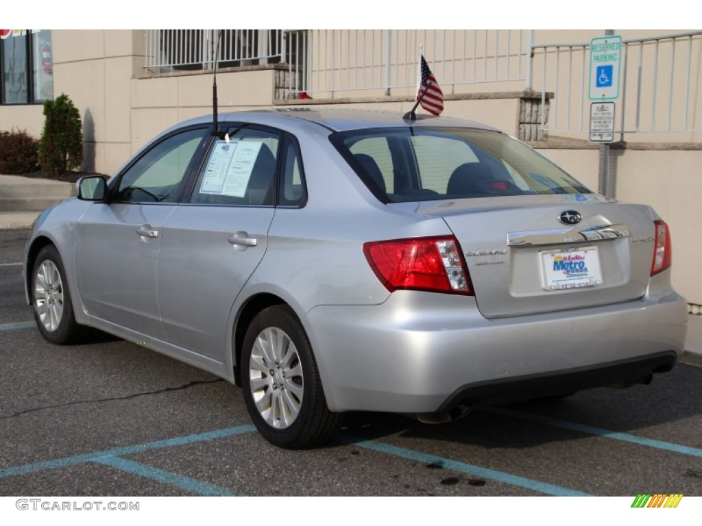 2011 Impreza 2.5i Premium Sedan - Spark Silver Metallic / Carbon Black photo #7