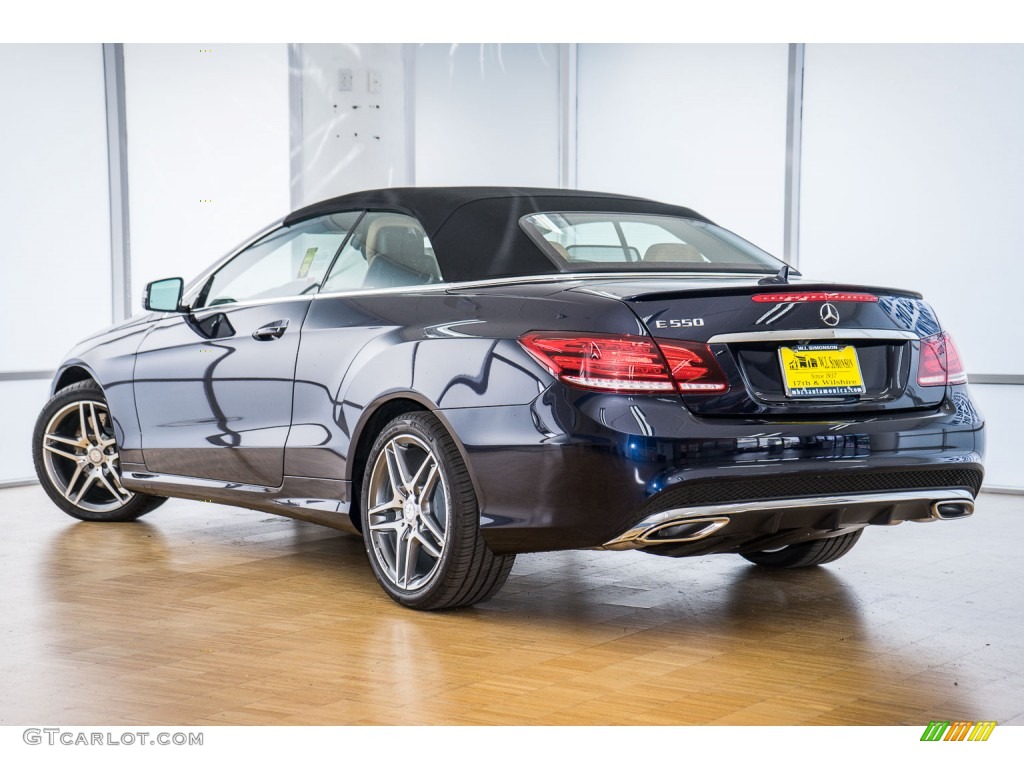 2016 E 550 Cabriolet - Lunar Blue Metallic / Natural Beige/Black photo #3