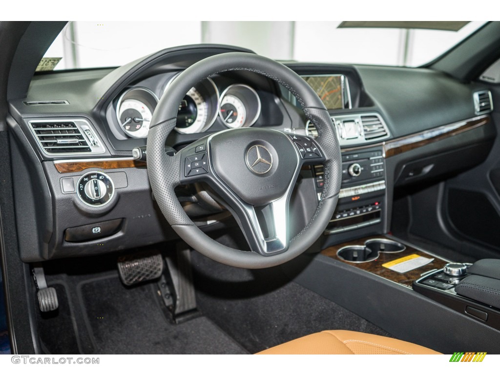 Natural Beige/Black Interior 2016 Mercedes-Benz E 550 Cabriolet Photo #104491743