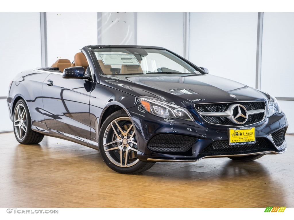 2016 E 550 Cabriolet - Lunar Blue Metallic / Natural Beige/Black photo #12