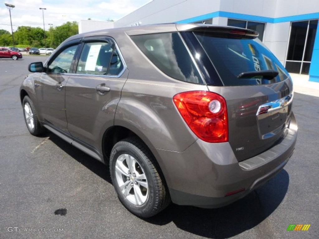 2010 Equinox LS AWD - Mocha Steel Metallic / Jet Black/Light Titanium photo #3