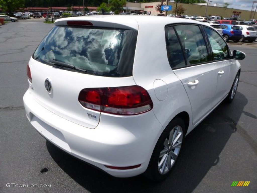 2012 Golf 4 Door TDI - Candy White / Titan Black photo #5