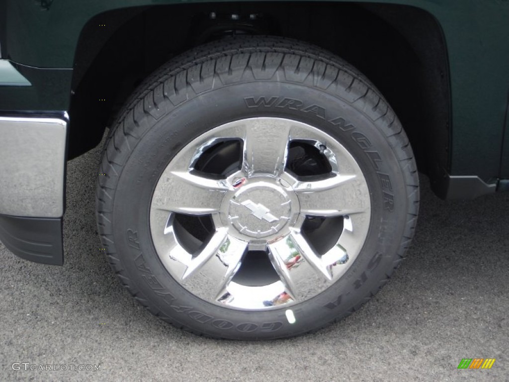 2015 Silverado 1500 LTZ Z71 Double Cab 4x4 - Rainforest Green Metallic / Cocoa/Dune photo #3