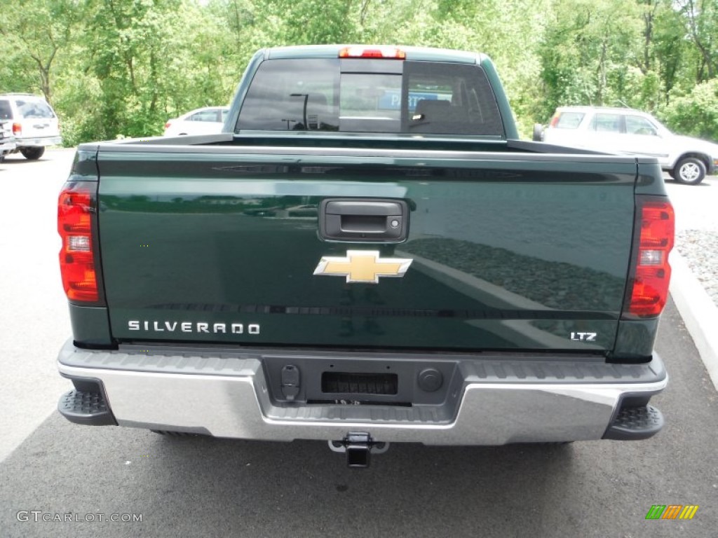 2015 Silverado 1500 LTZ Z71 Double Cab 4x4 - Rainforest Green Metallic / Cocoa/Dune photo #7