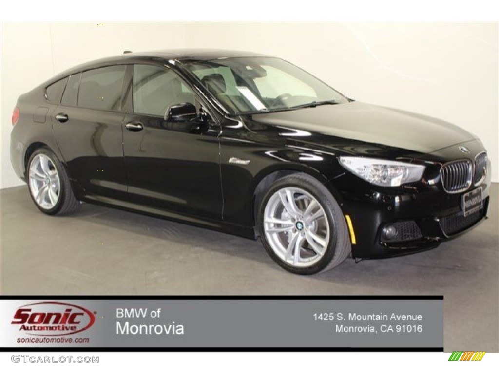 2013 5 Series 535i Gran Turismo - Jet Black / Black photo #1