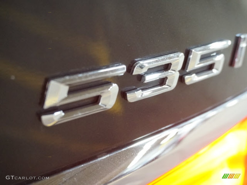 2012 5 Series 535i xDrive Gran Turismo - Dark Graphite Metallic II / Oyster/Black photo #34