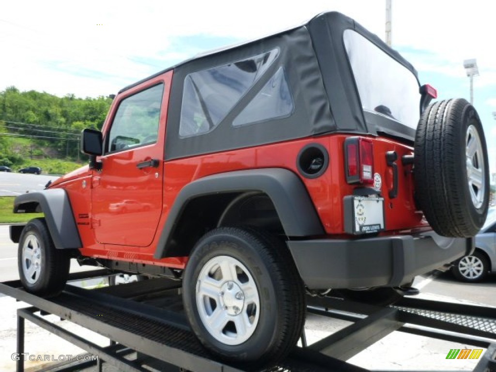 2015 Wrangler Sport 4x4 - Sunset Orange Pearl / Black photo #3