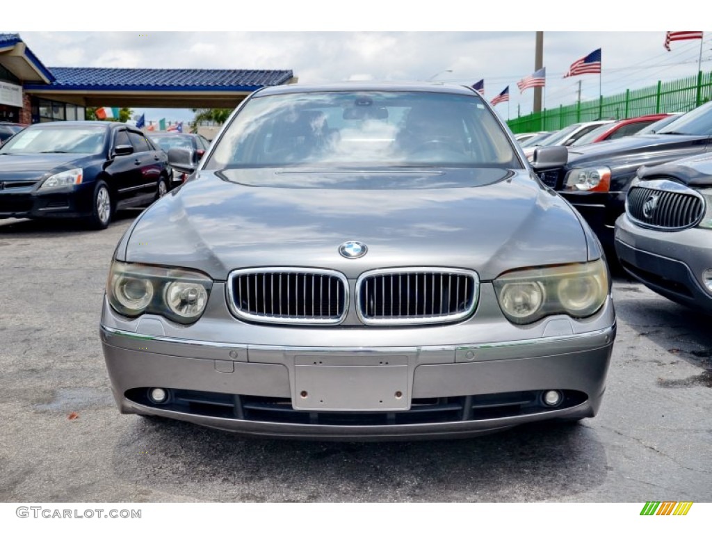 2003 7 Series 745Li Sedan - Sterling Grey Metallic / Dark Beige/Beige III photo #2