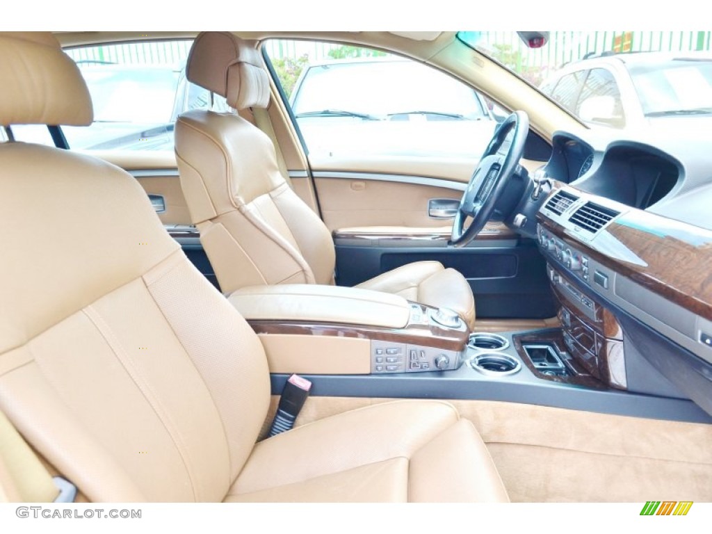 2003 7 Series 745Li Sedan - Sterling Grey Metallic / Dark Beige/Beige III photo #16