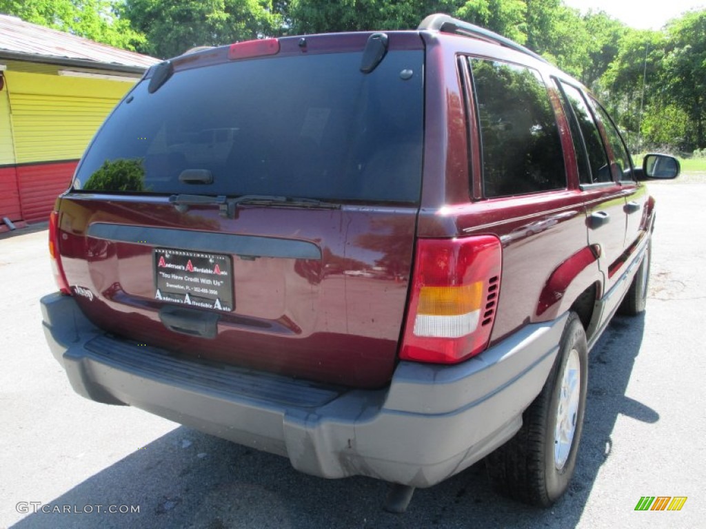 2002 Grand Cherokee Laredo - Dark Garnet Red Pearlcoat / Sandstone photo #3