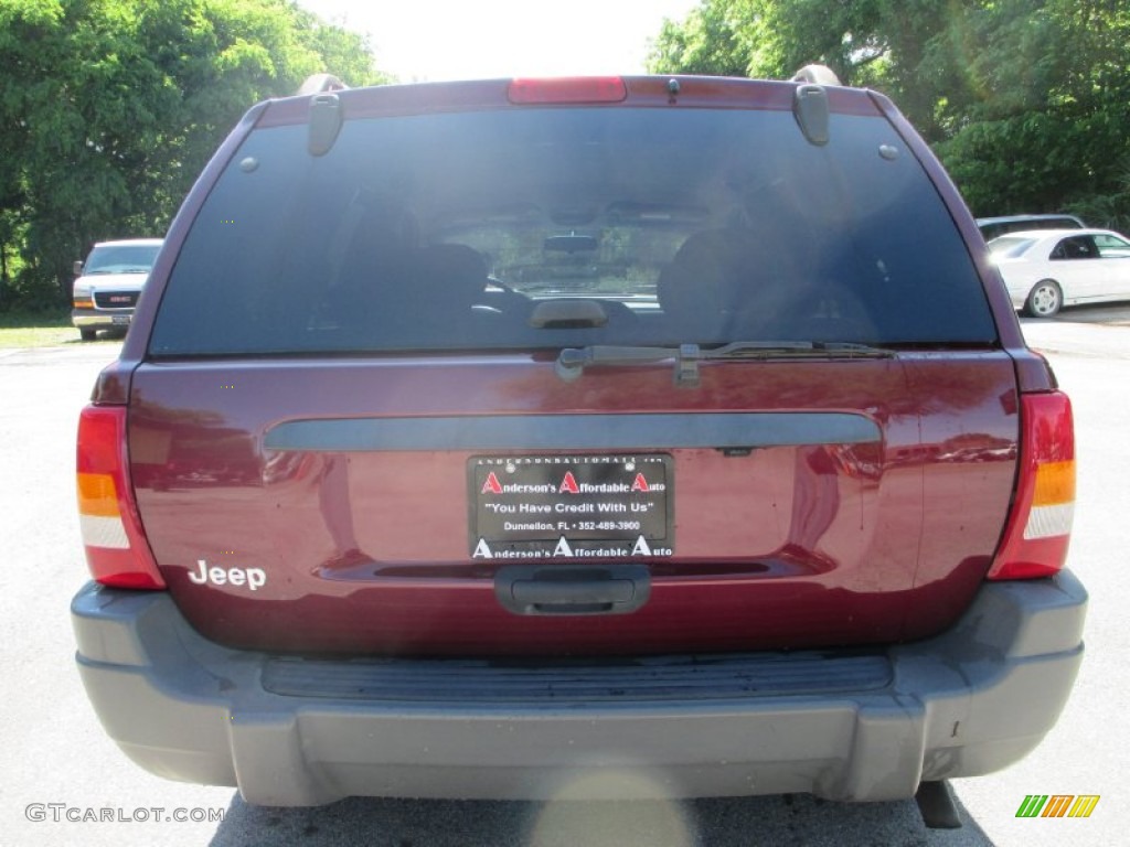 2002 Grand Cherokee Laredo - Dark Garnet Red Pearlcoat / Sandstone photo #4