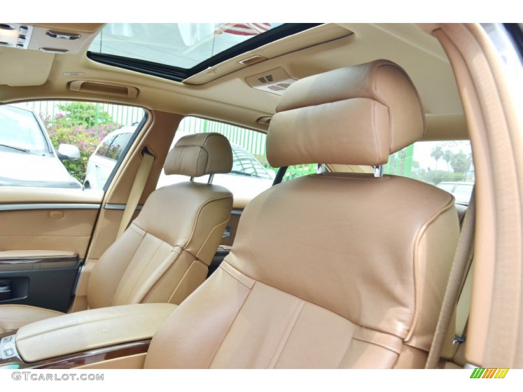 2003 7 Series 745Li Sedan - Sterling Grey Metallic / Dark Beige/Beige III photo #50