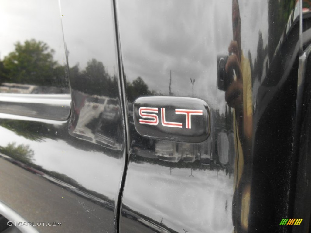 2005 Sierra 2500HD SLT Crew Cab 4x4 - Onyx Black / Dark Pewter photo #7