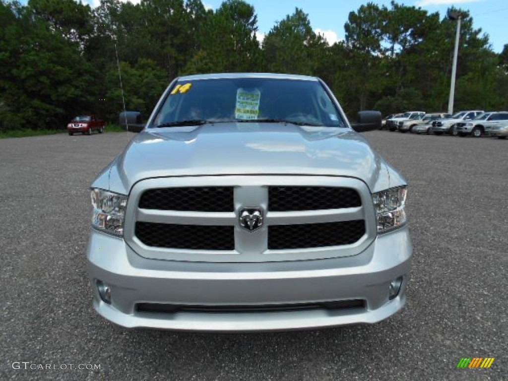 2014 1500 Express Crew Cab - Bright Silver Metallic / Black/Diesel Gray photo #13