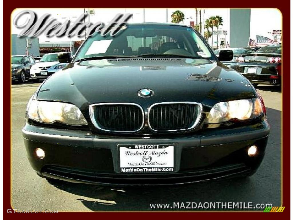 2003 3 Series 325i Sedan - Jet Black / Black photo #2