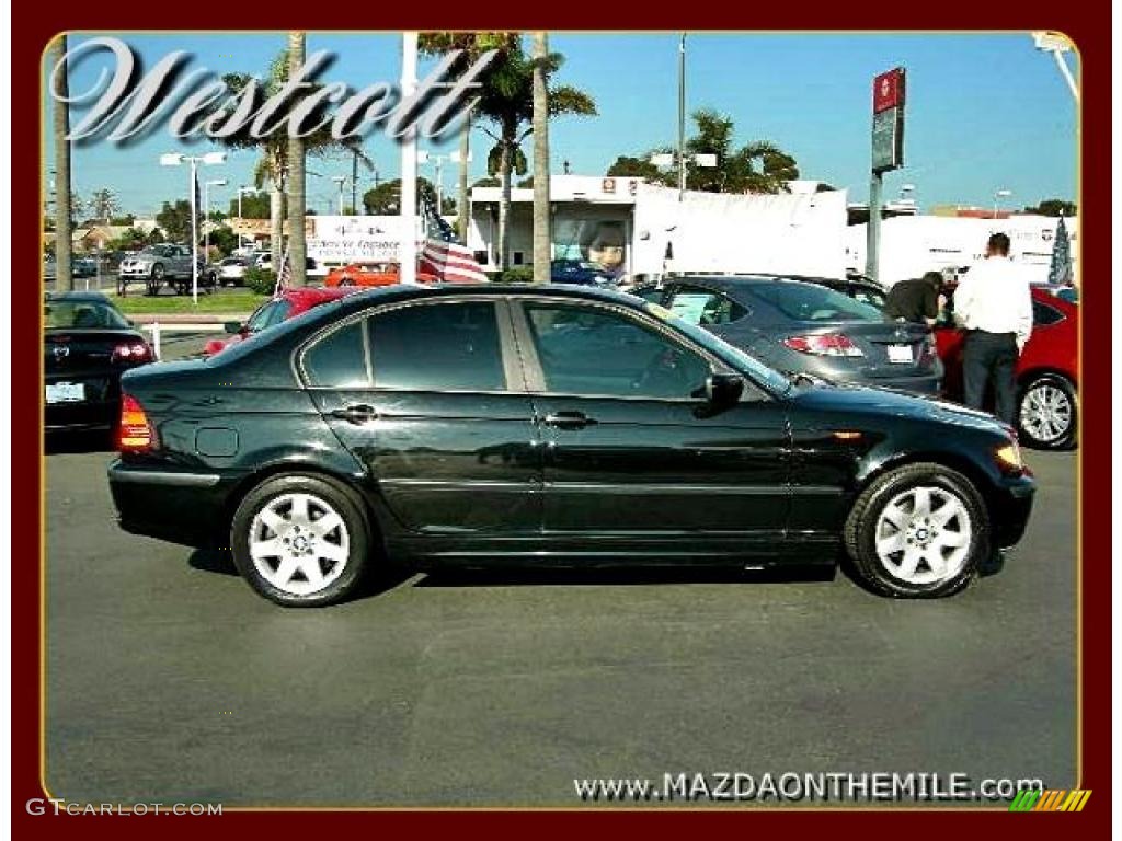 2003 3 Series 325i Sedan - Jet Black / Black photo #3