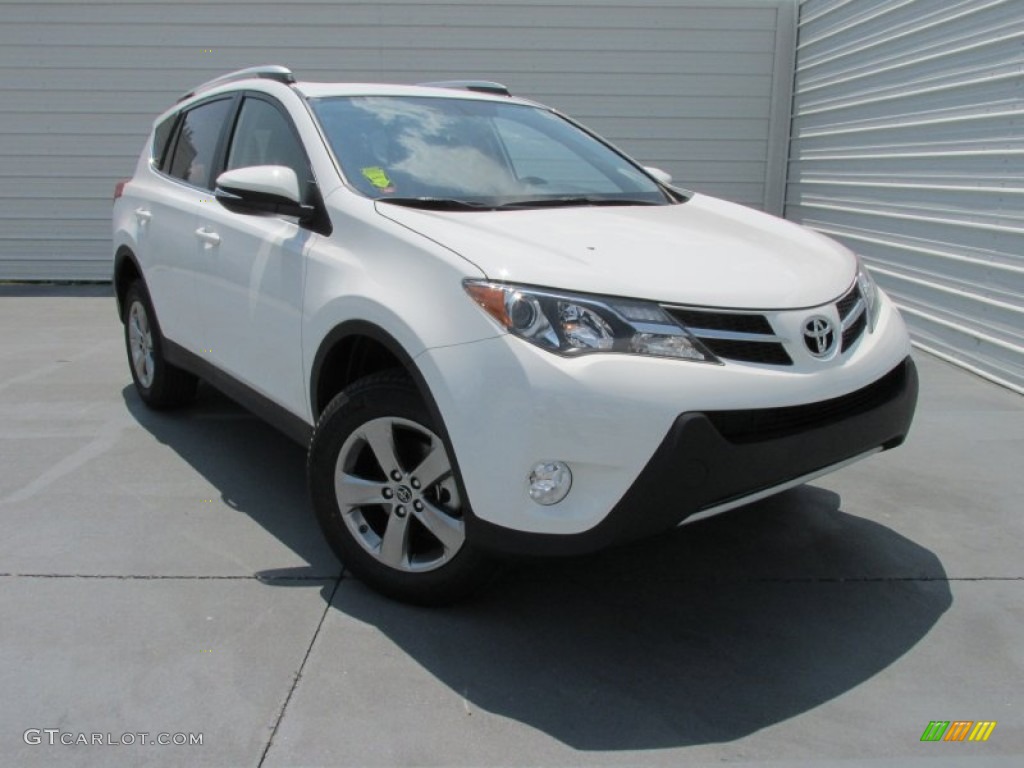 Super White 2015 Toyota RAV4 XLE Exterior Photo #104516322