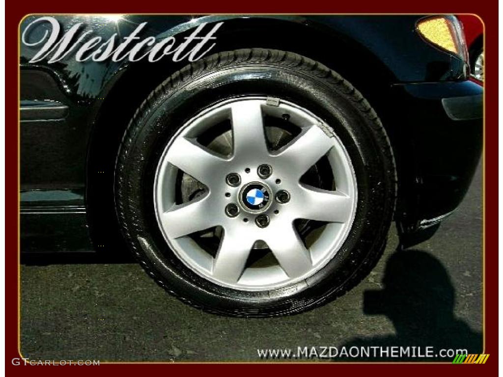 2003 3 Series 325i Sedan - Jet Black / Black photo #6