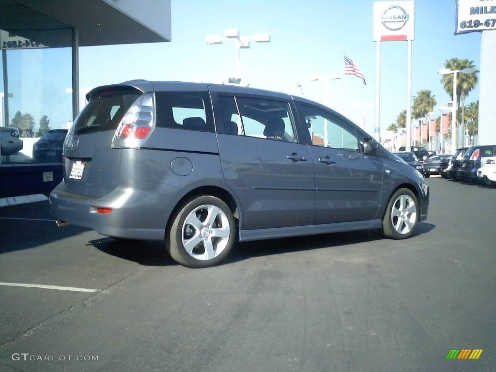 2007 MAZDA5 Touring - Galaxy Gray Mica / Black photo #3