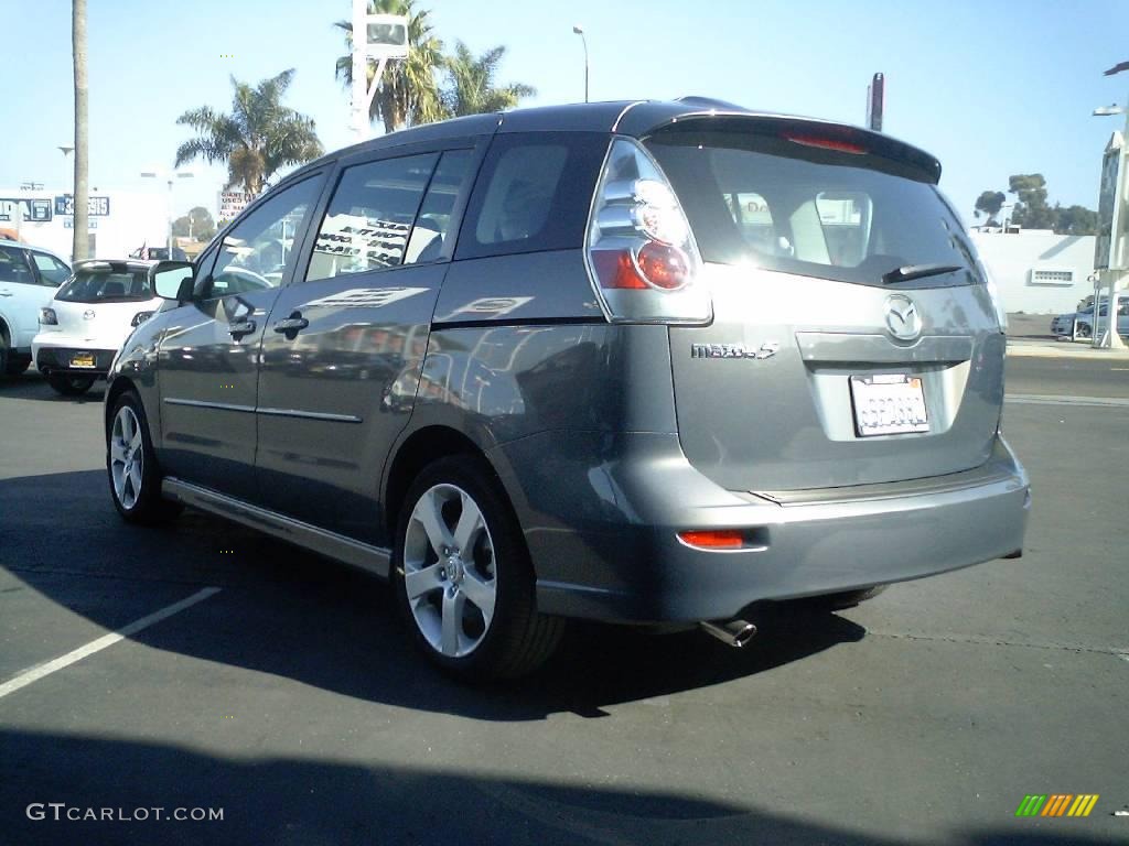 2007 MAZDA5 Touring - Galaxy Gray Mica / Black photo #4