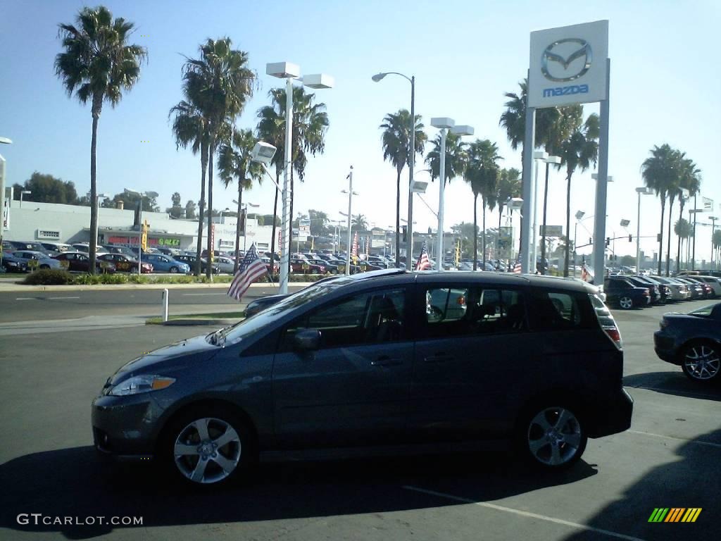 2007 MAZDA5 Touring - Galaxy Gray Mica / Black photo #6