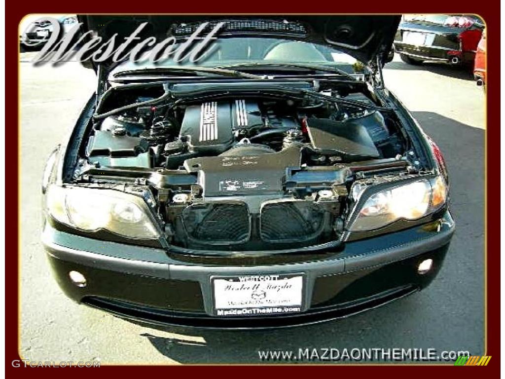 2003 3 Series 325i Sedan - Jet Black / Black photo #16
