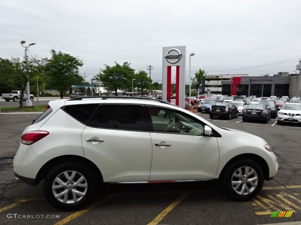 2012 Murano SL AWD - Pearl White / Beige photo #4