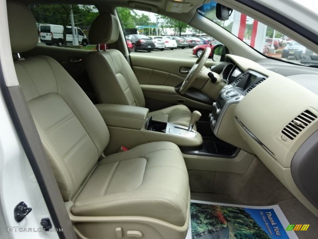 2012 Murano SL AWD - Pearl White / Beige photo #18