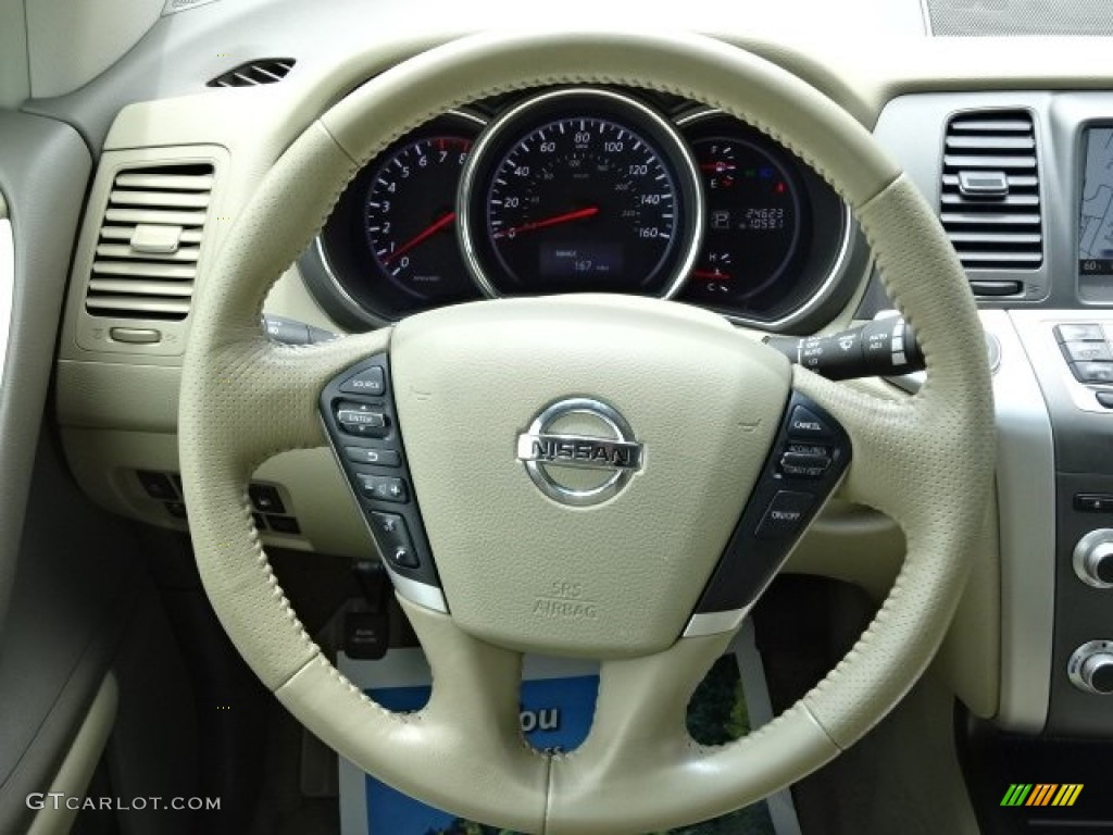 2012 Murano SL AWD - Pearl White / Beige photo #19