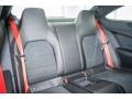 2015 Mercedes-Benz C Black/Red Stitch w/DINAMICA Inserts Interior Rear Seat Photo