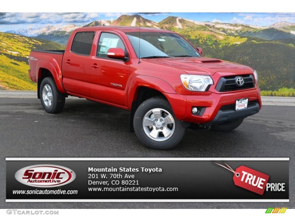 2015 Tacoma V6 Double Cab 4x4 - Barcelona Red Metallic / Graphite photo #1