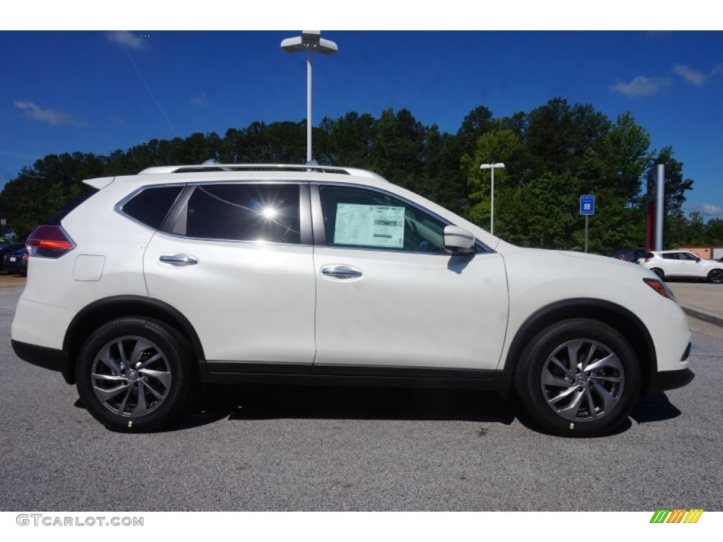 2015 Rogue SL - Pearl White / Almond photo #6