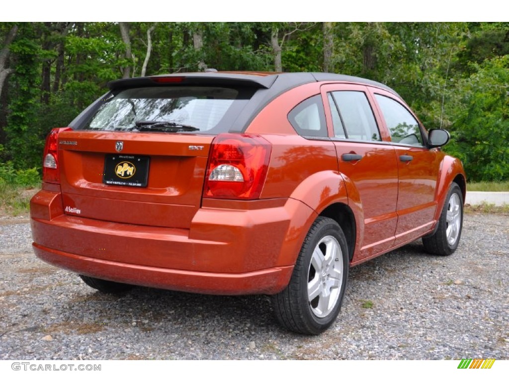 2008 Caliber SXT - Sunburst Orange Pearl / Pastel Pebble Beige photo #7