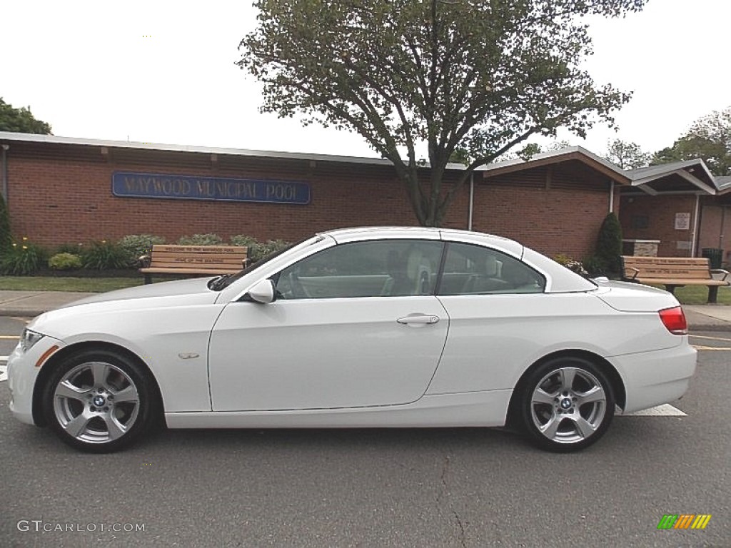 2009 3 Series 328i Convertible - Alpine White / Cream Beige Dakota Leather photo #2
